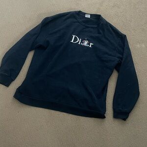 Vintage Men's Navy Crewneck Sweater